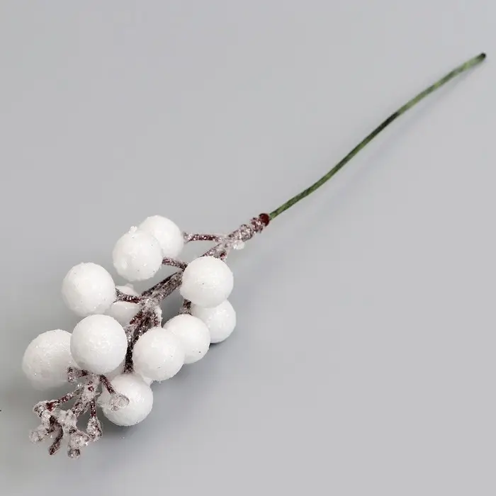 Ягоды для декора, белого цвета, 4,5 &times; 4,5 &times; 20 см