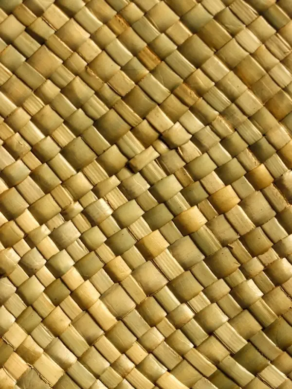 Сумка плетёная на молнии из пандана 30х10х35 см, светло-коричневый