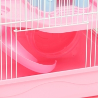 Клетка для грызунов "Пижон" с замком, 31 х 24 х 27 см, розовая Клетка для грызунов "Пижон" с замком, 31 х 24 х 27 см, розовая