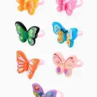 Кольцо &laquo;Выбражулька&raquo; бабочка, форма МИКС, цветное, безразмерное