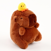 Мягкая игрушка &laquo;Капибара с уточкой&raquo;, на брелоке, 13 см