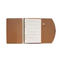 Органайзер на кольцах, A5, с клапаном, 80л, линия, к/зам, Оражевый