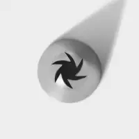 Насадка кондитерская &laquo;Закрытая роза&raquo;, d=3 см, выход 0.7 см, нержавеющая сталь