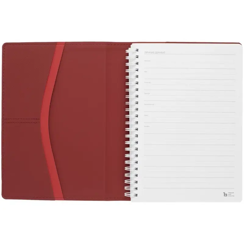 Ежедневник Spring Touch, недатированный, красный Ежедневник Spring Touch, недатированный, красный