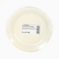 Тарелка одноразовая бумажная &laquo;С Днём рождения&raquo; гирлянда, белая, 18 см