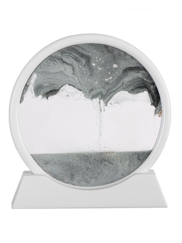 Песочные часы-картина, 18 х 19 см, антистресс, песок черный