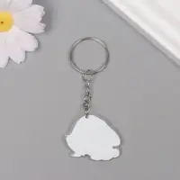 Брелок акрил "Малыш зайка в пижамке засыпает" 2,9х3,4х0,3 см