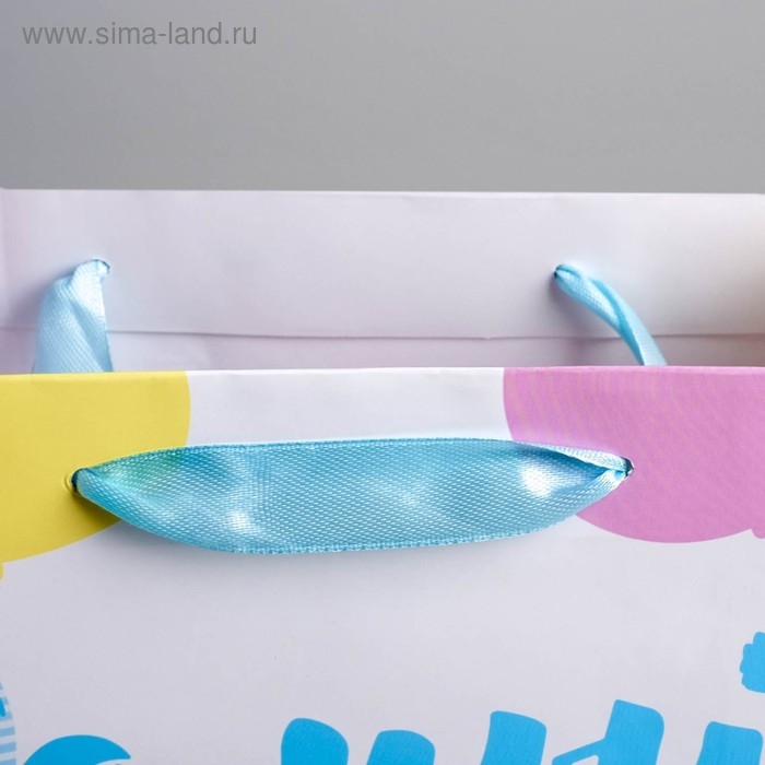 Пакет подарочный ламинированный вертикальный, упаковка, &laquo;Самый лучший день сегодня!&raquo;, ML 23 х 27 х 11,5 см