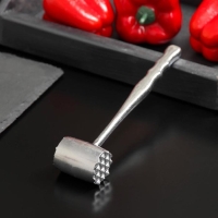 Молоток для мяса Доляна «Саган», 20 см, 148 гр, цвет серебристый Молоток для мяса Доляна «Саган», 20 см, 148 гр, цвет серебристый