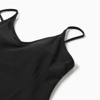 Купальник слитный женский однотонный MINAKU цвет чёрный, размер 46 Купальник слитный женский однотонный MINAKU цвет чёрный, размер 46