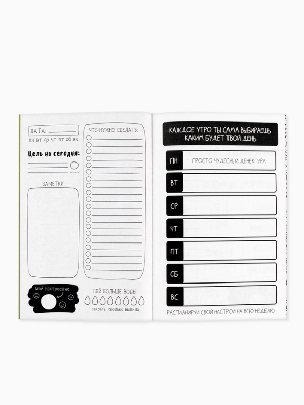 Ежедневник творческого человека с заданиями А5, 120 л. В мягкой обложке "Время мечтать"