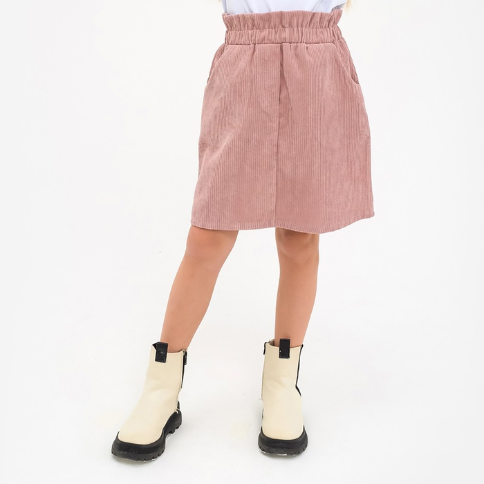 Юбка детская KAFTAN "Velvet", р. 30 (98-104), пыльно-розовый