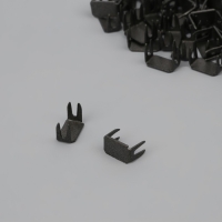 Нижний ограничитель для молнии, металлический, №8, 500 ± 20 шт, цвет чёрный никель Нижний ограничитель для молнии, металлический, №8, 500 ± 20 шт, цвет чёрный никель