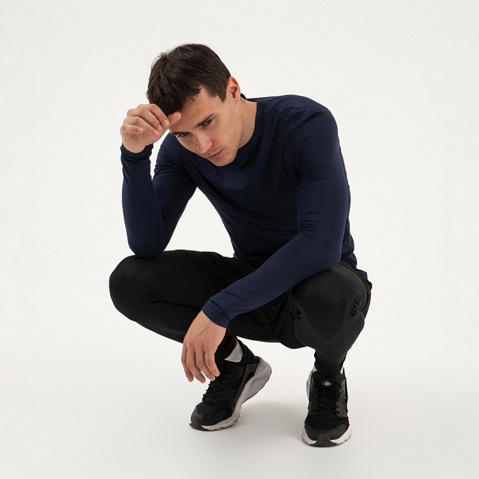 Рашгард мужской Resport, р. 48, цвет синий, базовый, с длинным рукавом