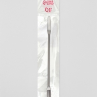 Шпатель для макияжа, двусторонний, 15 см, серебристый