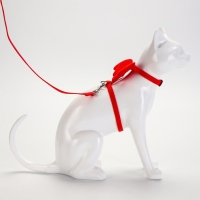 Комплект амуниции "Ангел", размер XS, шлейка 19-26 см, поводок 120 х 1 см, красный