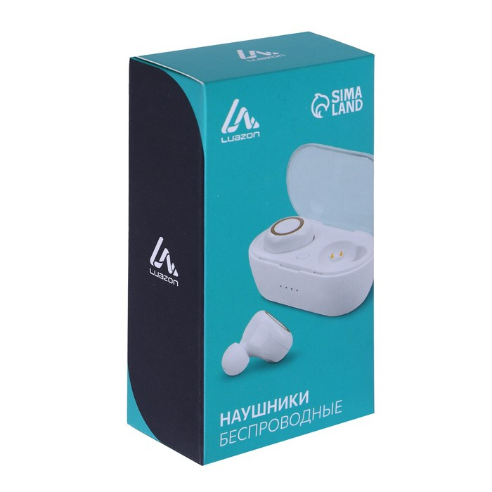 Наушники беспроводные Luazon VBT 1.20, вакуумные, Bluetooth 5.0, 300 мАч бокс, черные