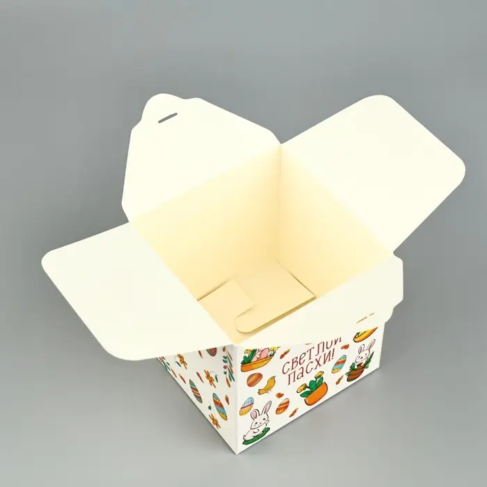 Коробка складная на Пасху &laquo;Пасхальная&raquo;, 12 х 12 х 12 см