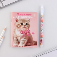 Набор блокнот А6, 32 листа и волшебная ручка &laquo;8 марта: Котенок&raquo;
