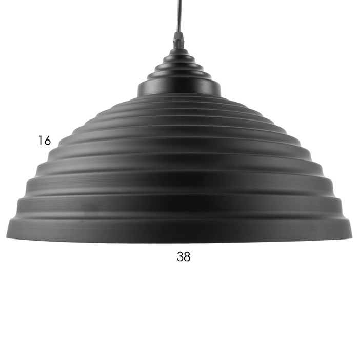 Светильник BayerLux "Купол" 1x40Вт E27 черно-золотой 40х40х22-122 см