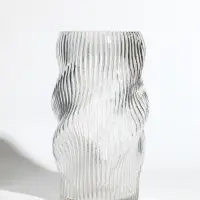 Ваза стекло настольная "Венди" 24,5х13х11 см, прозрачный