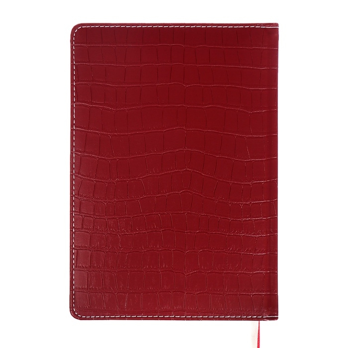 Ежедневник датированный 2024 A5 176 листов, deVENTE.Wild, твёрдая обложка из искусственной кожи, золотой срез, ляссе, кремовый блок 70 г/м2, бордовый