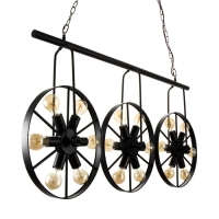 Светильник BayerLux "Колеса" 18x40Вт E27 черный 65х10х150 см