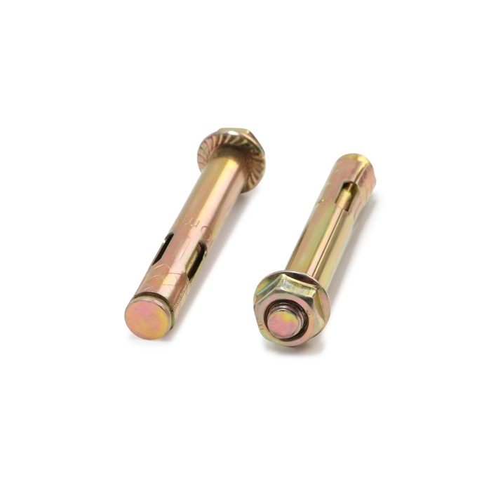 Анкерный болт ТУНДРА, с гайкой, оцинкованный,  10х80 мм, 100 шт