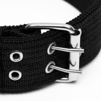 Ошейник четырехслойный, 64 х 4 см, ОШ 50-58 см, полиэстер, чёрный Ошейник четырехслойный, 64 х 4 см, ОШ 50-58 см, полиэстер, чёрный