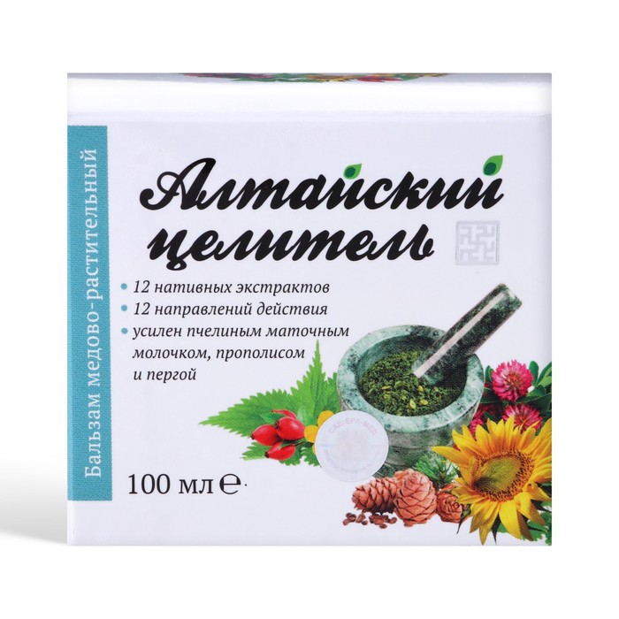 Бальзам &laquo;Алтайский целитель&raquo; медово растительный, 100 мл