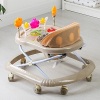 Ходунки &laquo;FLY C&raquo;, бежевый, 7 силик. колес, муз., свет