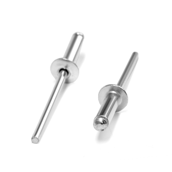 Заклёпки ТУНДРА krep, вытяжные, алюминий-сталь, 4х14 мм, неокрашенные, 50 шт