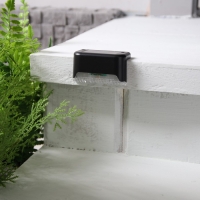 Садовый светильник на солнечной батарее, 8 × 4.5 × 4.5 см, 1 LED, свечение белое, чёрный Садовый светильник на солнечной батарее, 8 × 4.5 × 4.5 см, 1 LED, свечение белое, чёрный