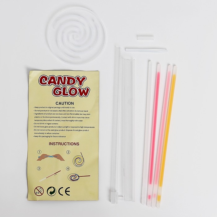 Неоновая палочка «Леденец», МИКС Неоновая палочка «Леденец», МИКС