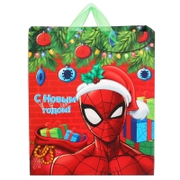 Пакет подарочный "С Новым годом!", 23х27х11.5 см, упаковка, Человек-паук