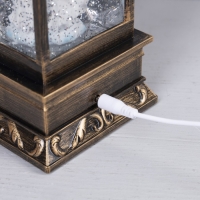 Светодиодная фигура &laquo;Фонарь с ангелом&raquo; 10 &times; 27 &times; 10 см, пластик, батарейки ААх3 (не в комплекте), USB, свечение тёплое белое