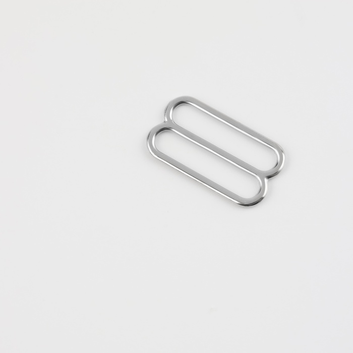 Регулятор для бретелей, металлический, 20 мм, 20 шт, цвет серебряный