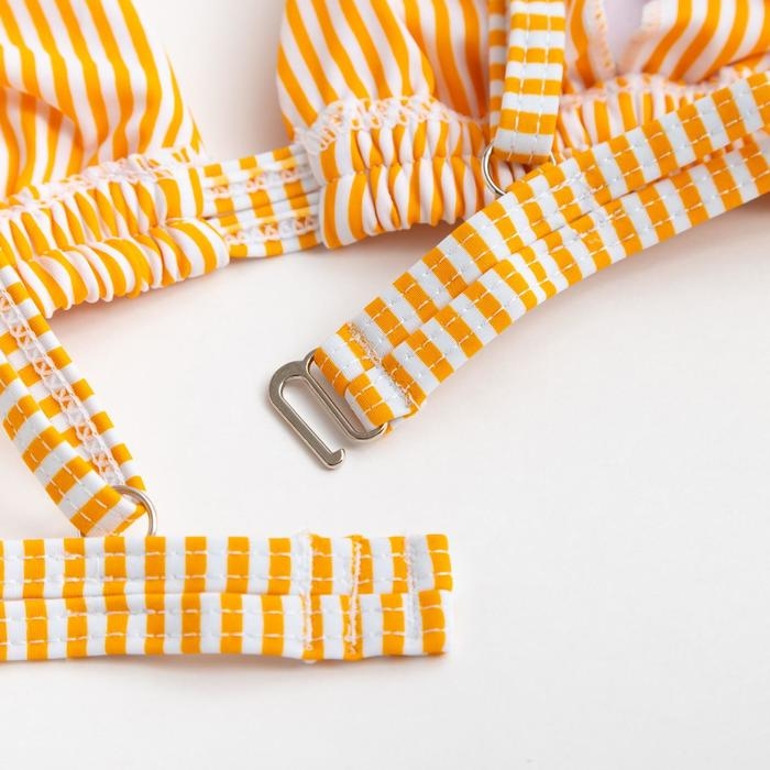 Купальник женский раздельный MINAKU Купальник женский раздельный MINAKU "Stripe", размер 50, цвет желтый