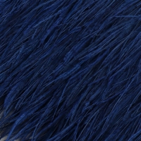 Тесьма с перьями страуса, 8-10 см, 5 &plusmn; 0,5 м, цвет тёмно-синий