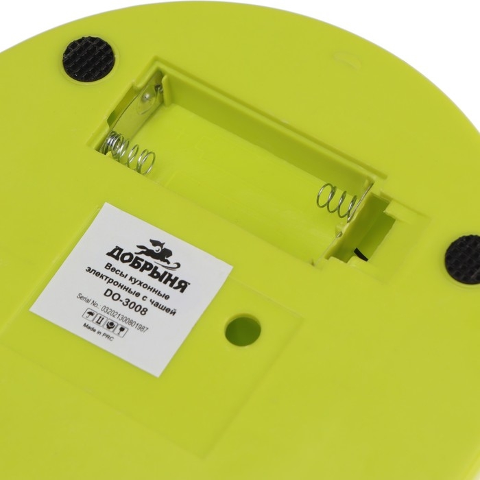 Весы кухонные Весы кухонные "Добрыня" DO-3008, электронные, до 7 кг, салатовые