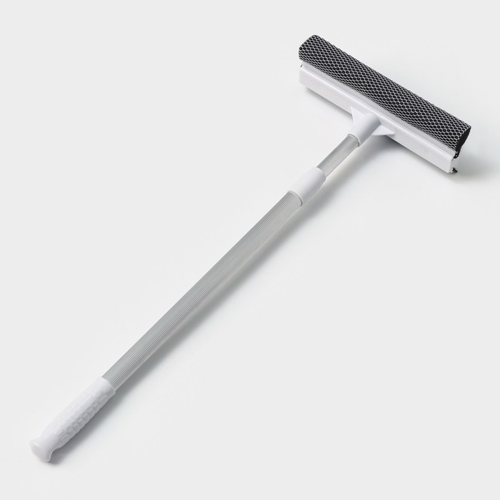 Щётка для окон Raccoon, поролоновая телескопическая насадка 47(80,5) см, две насадки из микрофибры с держателем 11,5&times;6,5 см