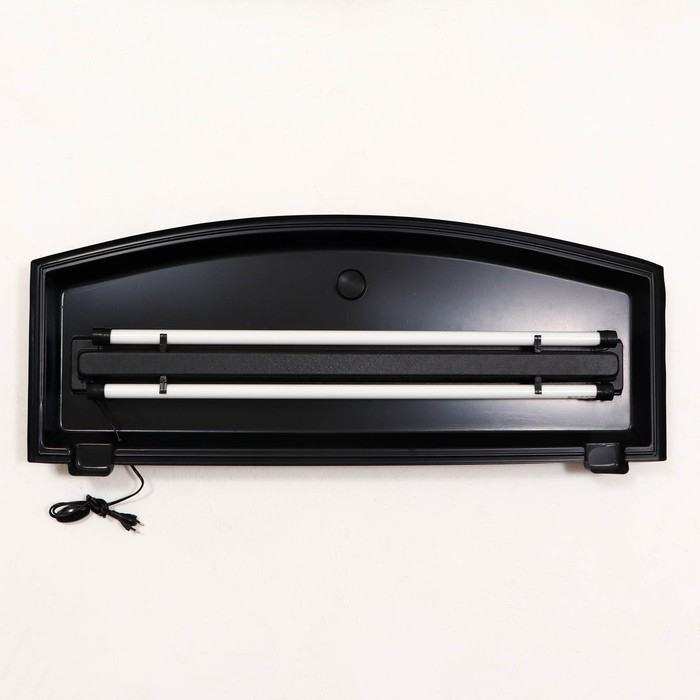 Аквариум "Телевизор" с крышкой, 200 литров, 110 х 42 х 50/57 см, чёрный