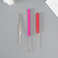 Набор инструментов для квиллинга 3 предмета: инструмент разрез 0,7 см, шило и пинцет 10 см Набор инструментов для квиллинга 3 предмета: инструмент разрез 0,7 см, шило и пинцет 10 см