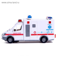 Машина &laquo;Скорая помощь&raquo;, световые и звуковые эффекты, работает от батареек