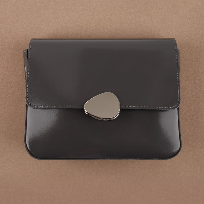 Застёжка для сумки, 4,8 &times; 3,5 см, цвет жемчужный серебряный