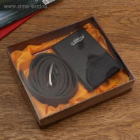 Набор подарочный 3в1 (ручка, ремень, блокнот) , микс