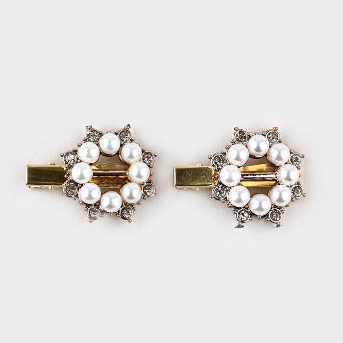 Заколки для волос жемчужные "Мечтай", 4,5 х 2 см