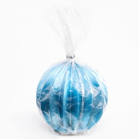 Свеча фигурная "Шар граненый", 6,5х6,5 см, бирюзовый Свеча фигурная "Шар граненый", 6,5х6,5 см, бирюзовый