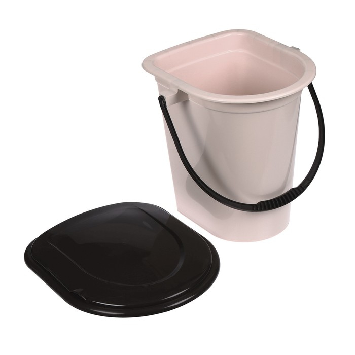 Ведро-туалет, h = 40 см, 17 л, съёмный стульчак, бежевое Ведро-туалет, h = 40 см, 17 л, съёмный стульчак, бежевое