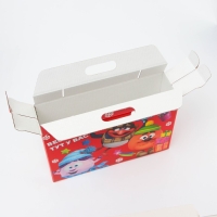 Новый год. Подарочная коробка Новогодняя Портфель широкий "Смешарики" лицензия 31 х 8,5 х 20,3 см (+5 см).